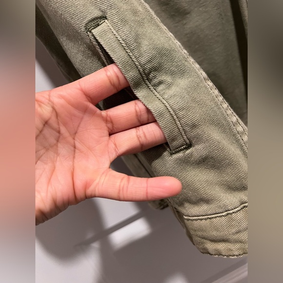 Naked Wardrobe Green distressed denim jacket - Picture 6 of 10